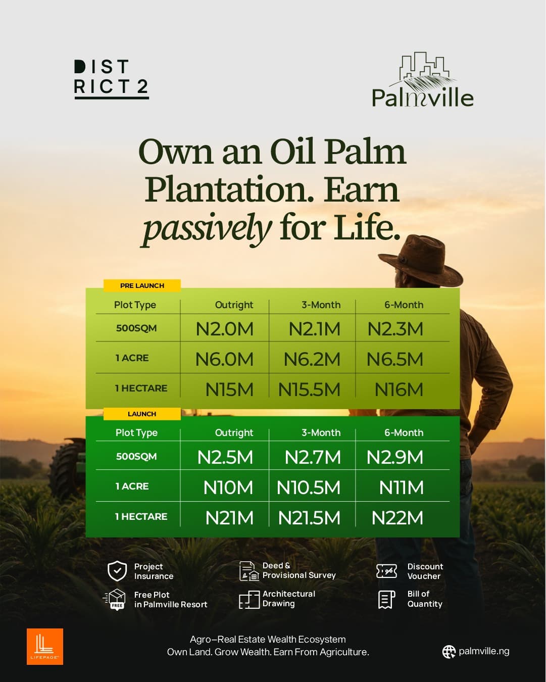 PalmVille - District 2 Pre-launch Offer (Hectare)