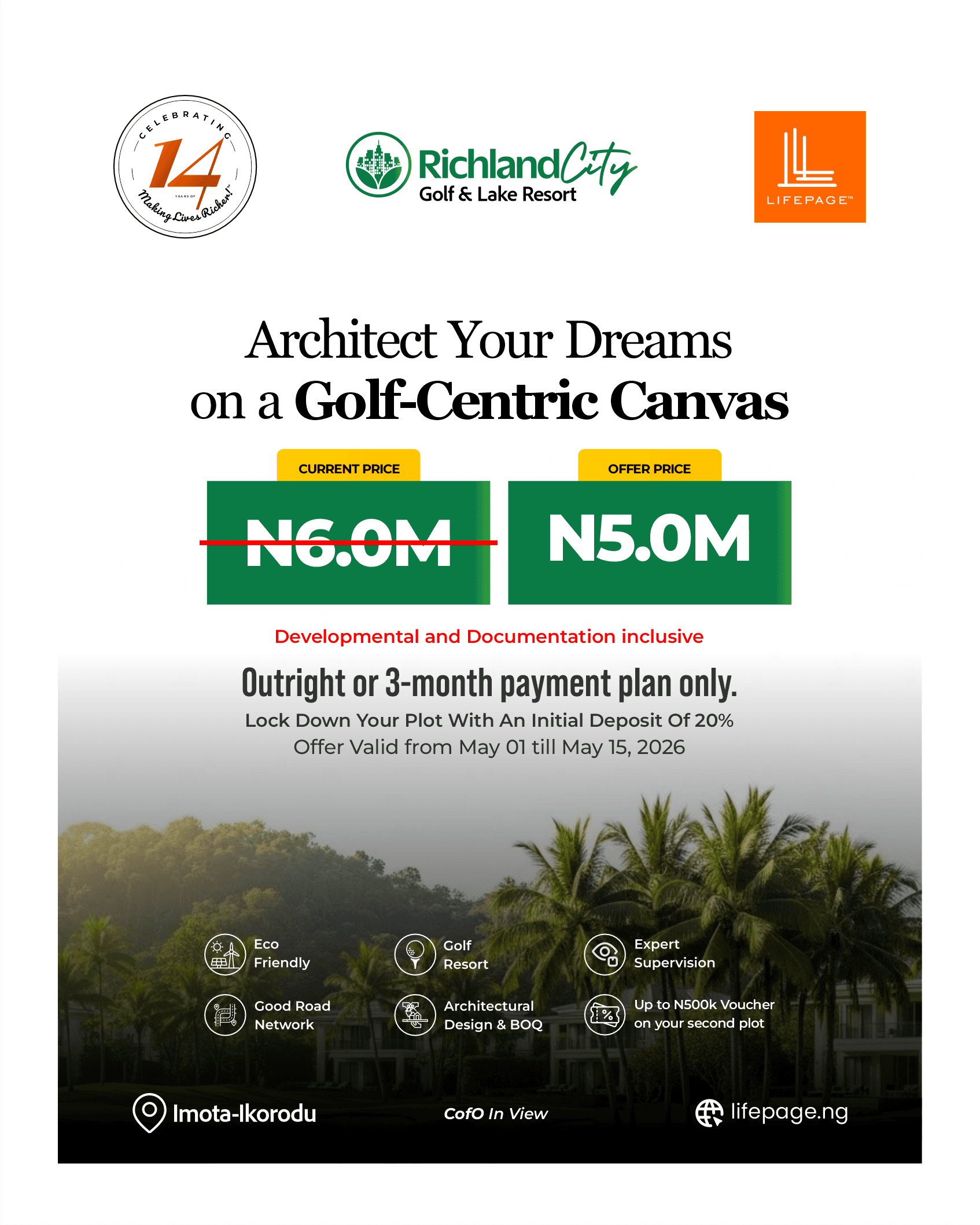 RICHLAND CITY, IMOTA - 14th Anniv Offer (500sqm)